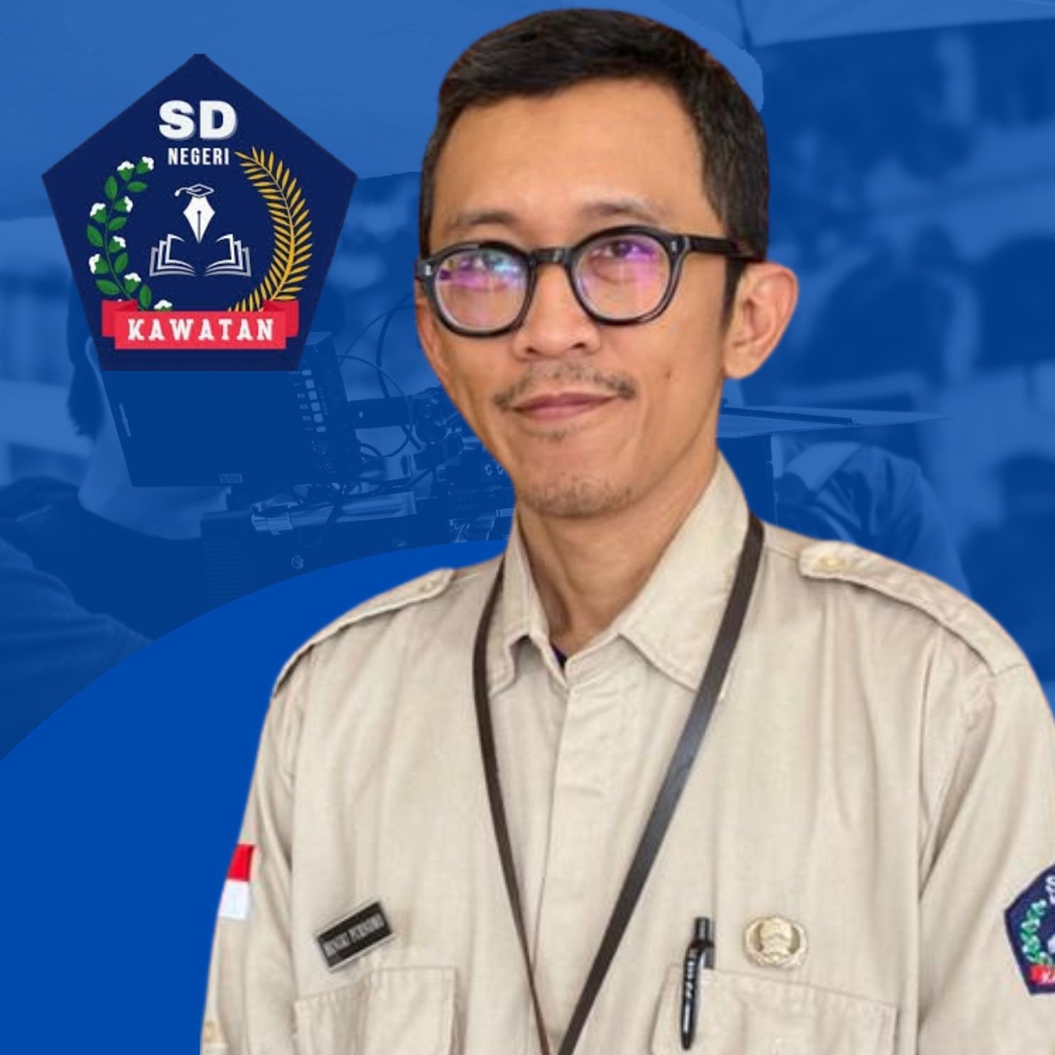 Biru Putih Foto Sentris Ucapan Hari Pers Nasional Instagram Media Post