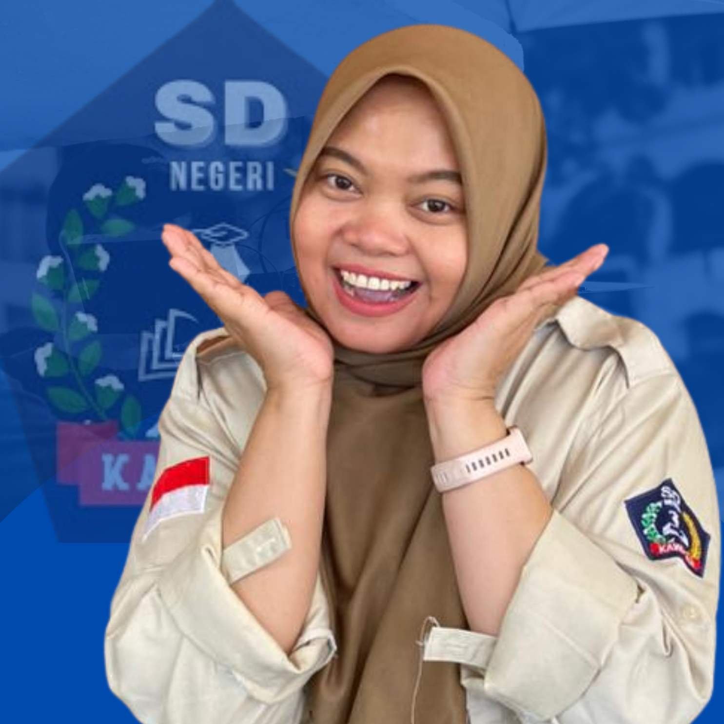 Biru Putih Foto Sentris Ucapan Hari Pers Nasional Instagram Media Post(10)