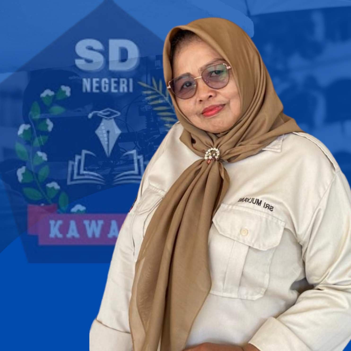 Biru Putih Foto Sentris Ucapan Hari Pers Nasional Instagram Media Post(12)