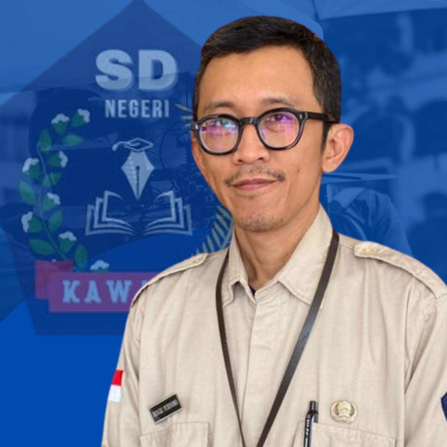 Biru Putih Foto Sentris Ucapan Hari Pers Nasional Instagram Media Post(2)