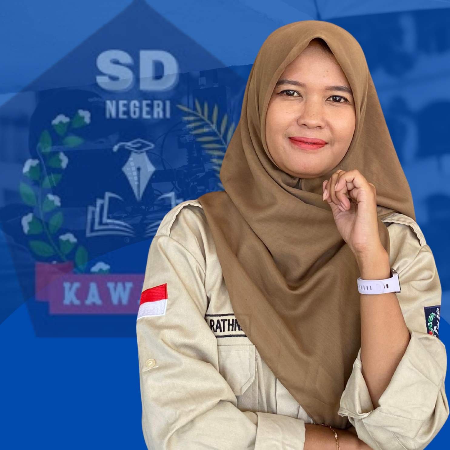 Biru Putih Foto Sentris Ucapan Hari Pers Nasional Instagram Media Post(7)