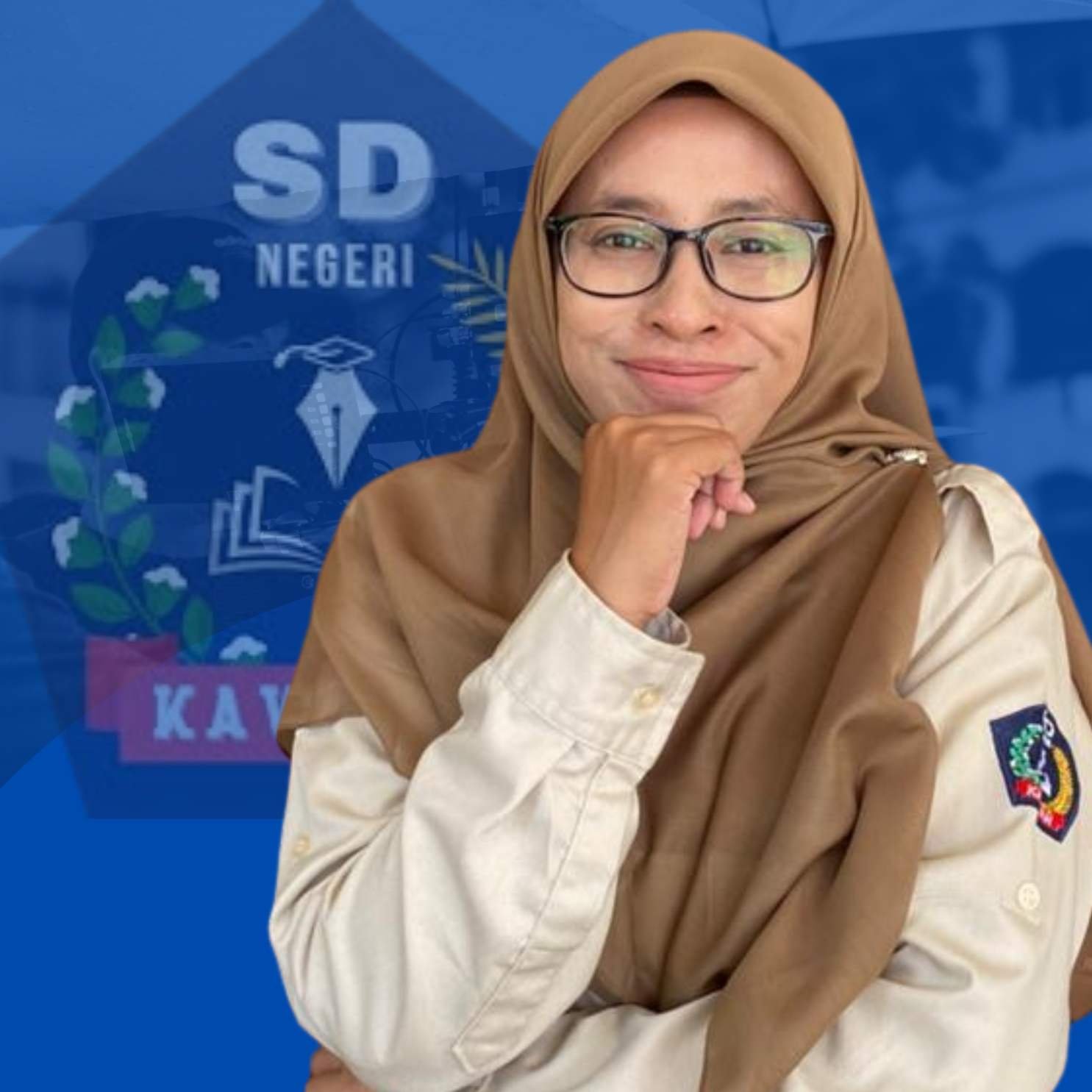 Biru Putih Foto Sentris Ucapan Hari Pers Nasional Instagram Media Post(9)